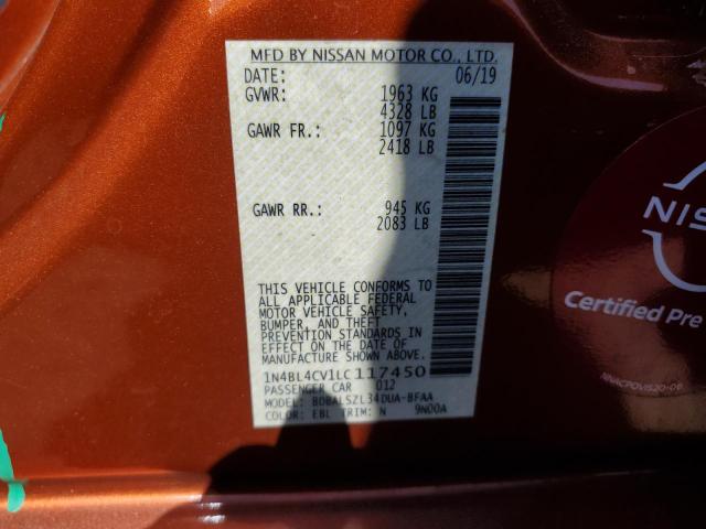 1N4BL4CV1LC117450 Nissan ALTIMA SR
