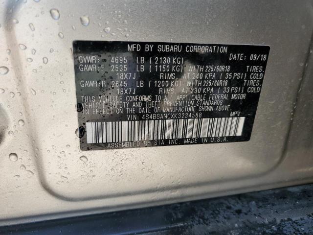 4S4BSANCXK3234588 Subaru Outback 2.5i Limited