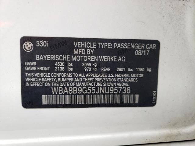 WBA8B9G55JNU95736 BMW 330 I