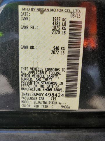 1N4BL3AP4FC498424 Nissan Altima 3.5s