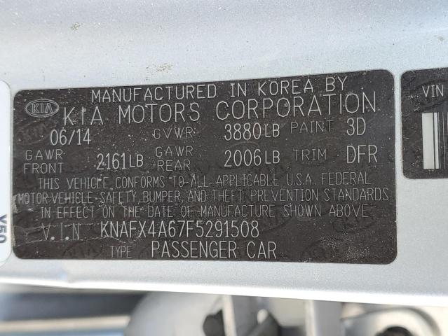KNAFX4A67F5291508 KIA FORTE LX