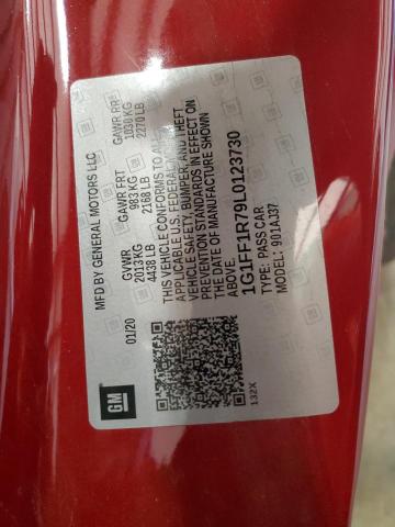 2020 CHEVROLET CAMARO LZ - 1G1FF1R79L0123730