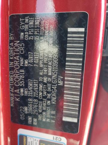 KNDRG4LG7N5113909 KIA SORENTO S