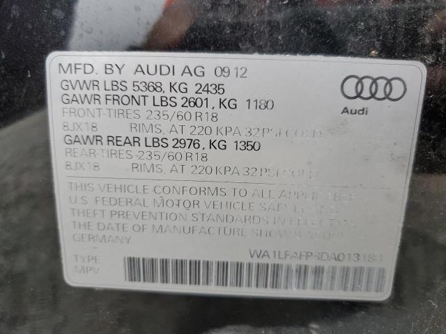 VIN WA1LFAFP8DA013188 2013 Audi Q5, Premium Plus no.13