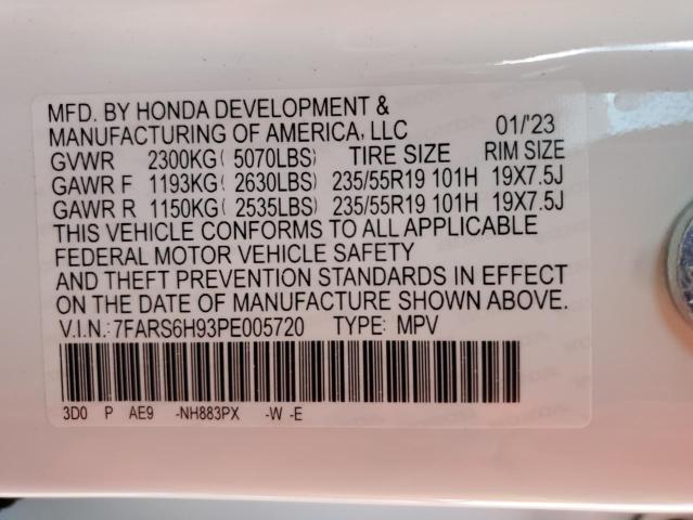 2023 HONDA CR-V SPORT - 7FARS6H93PE005720