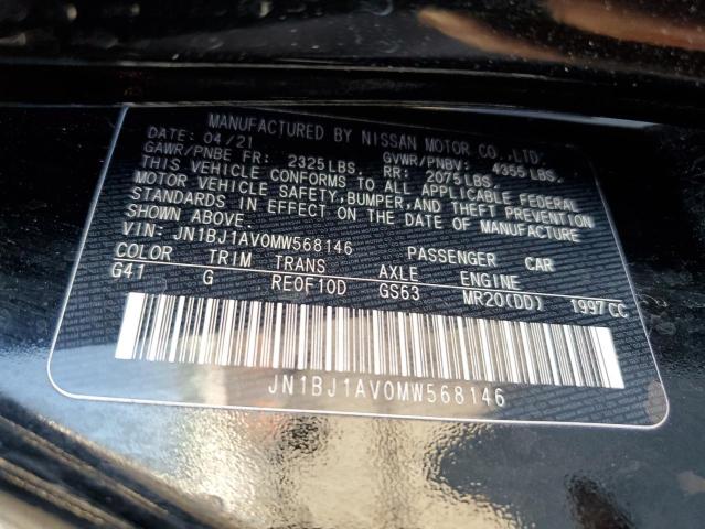 JN1BJ1AV0MW568146 Nissan Rogue Sport S