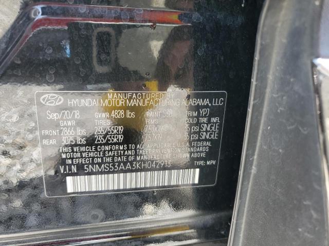 2019 HYUNDAI SANTA FE L - 5NMS53AA3KH042913