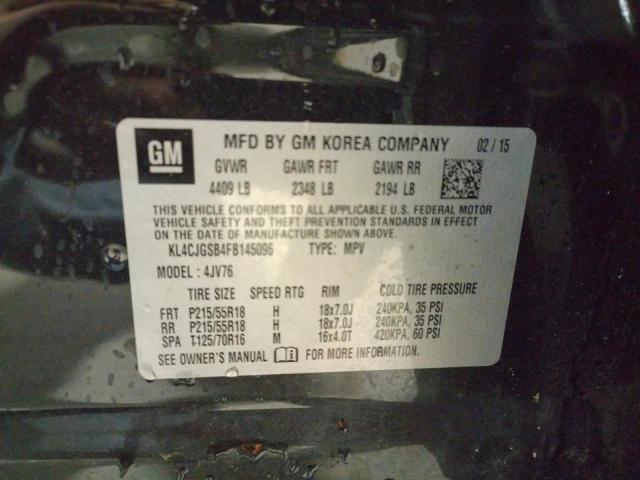 KL4CJGSB4FB145096 2015 BUICK ENCORE, photo no. 13