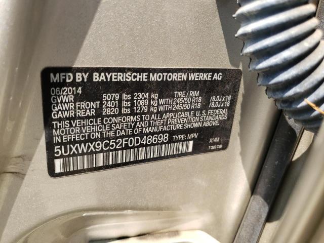 5UXWX9C52F0D48698 2015 BMW X3, photo no. 13