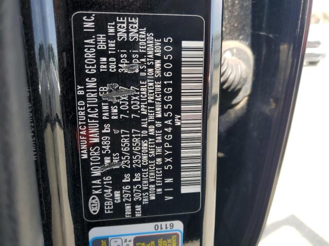5XYPG4A55GG160505 KIA SORENTO LX