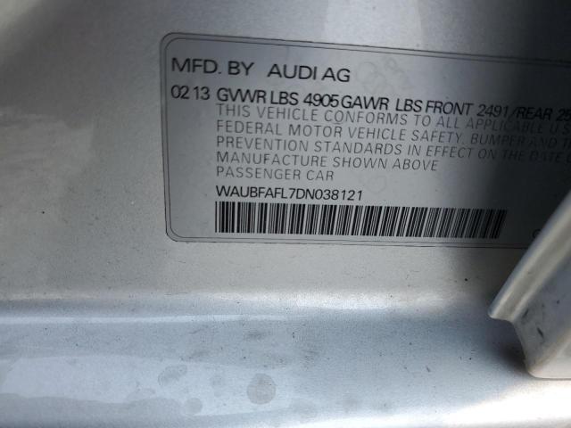 VIN WAUBFAFL7DN038121 2013 Audi A4, Premium no.12