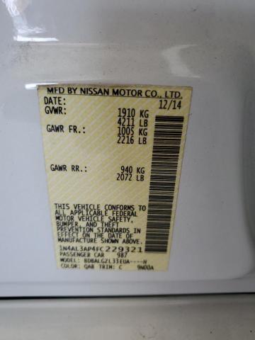1N4AL3AP4FC229321 Nissan ALTIMA 2.5