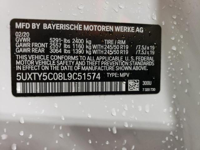 5UXTY5C08L9C51574 2020 BMW X3, photo no. 14