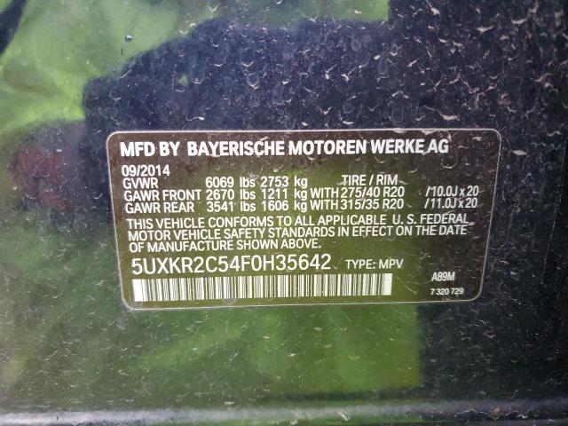 5UXKR2C54F0H35642 2015 BMW X5, photo no. 12