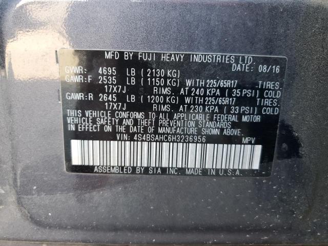 4S4BSAHC6H3236956 Subaru Outback 2.5i Premium