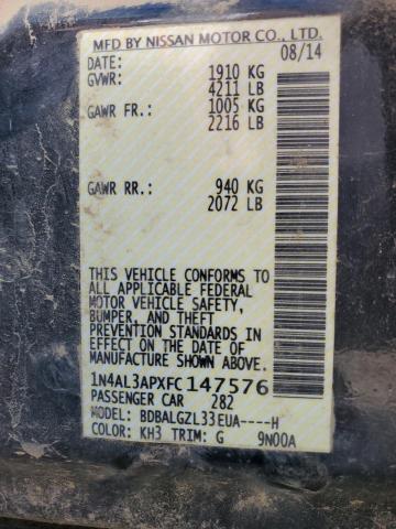 1N4AL3APXFC147576 Nissan ALTIMA 2.5