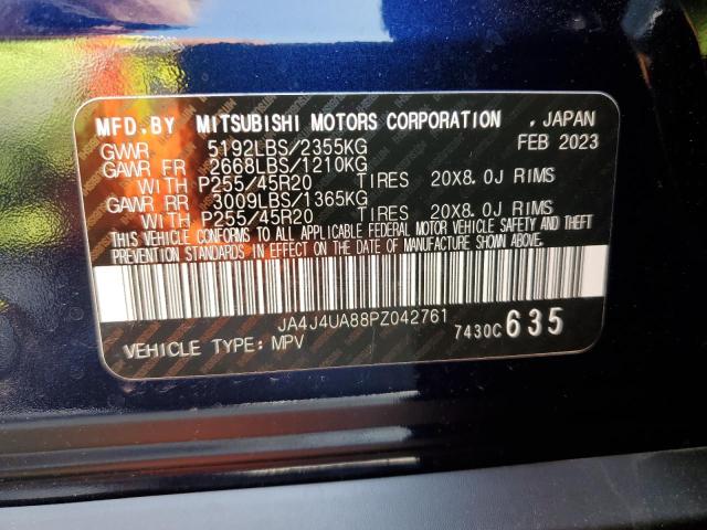 JA4J4UA88PZ042761 Mitsubishi Outlander Se