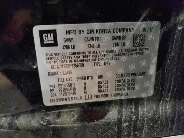 KL7CJMSB0HB256359 Chevrolet Trax Premier