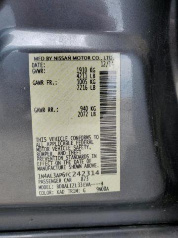 2015 NISSAN ALTIMA 2.5 - 1N4AL3AP6FC242314