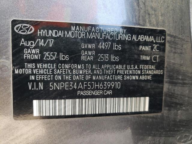 5NPE34AF5JH639910 Hyundai Sonata Sport