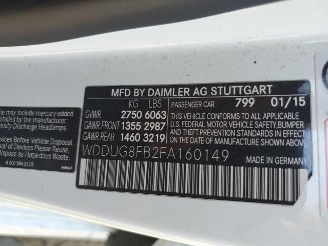 2015 MERCEDES-BENZ S 550 4MAT - WDDUG8FB2FA160149