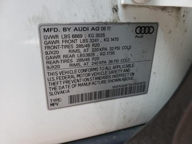 VIN WA1VAAF73JD004514 2018 Audi Q7, Prestige no.13