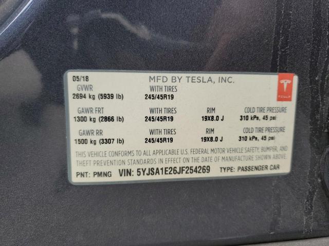 5YJSA1E26JF254269 Tesla MODEL S