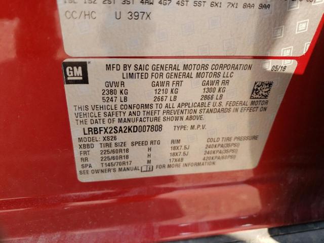 LRBFX2SA2KD007808 Buick Envision Essence