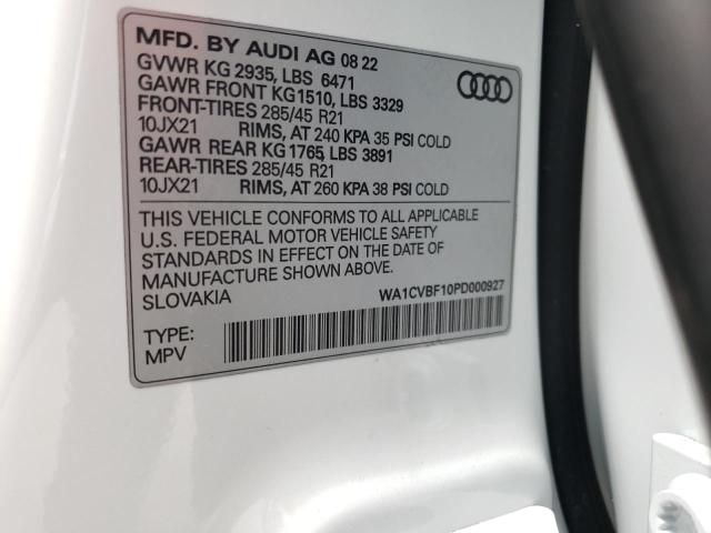 2023 AUDI Q8 PRESTIG WA1CVBF10PD000927