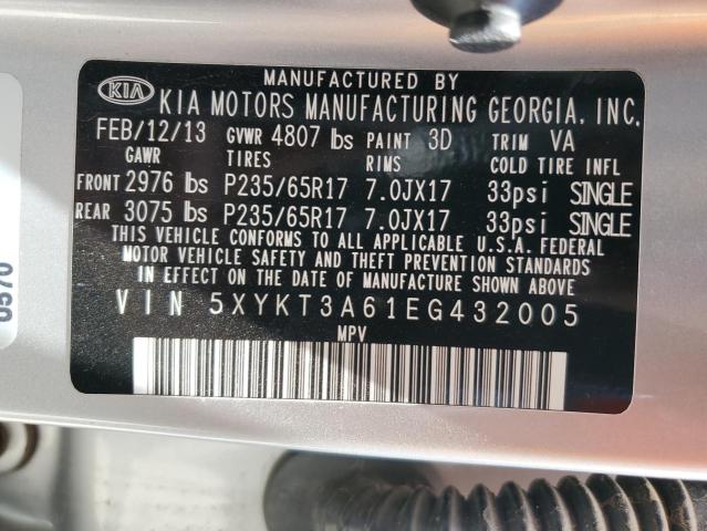 5XYKT3A61EG432005 KIA SORENTO LX