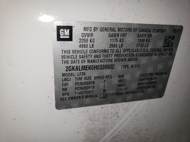 2GKALMEK6H6339902 GMC Terrain Sle