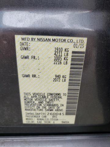 1N4AL3AP7FC260045 Nissan ALTIMA 2.5