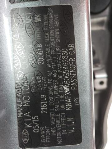 KNAFX4A60G5462830 KIA FORTE LX