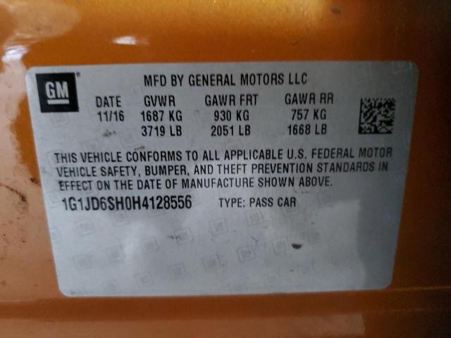 1G1JD6SH0H4128556 Chevrolet SONIC LT