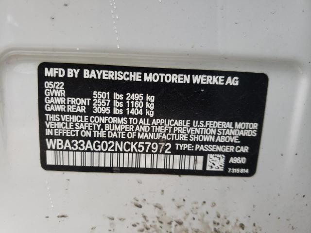 2022 BMW 530XE - WBA33AG02NCK57972