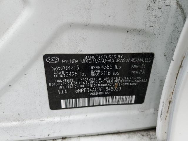 5NPEB4AC7EH848029 Hyundai SONATA GLS