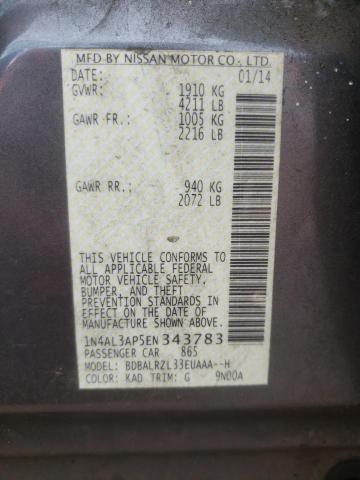 1N4AL3AP5EN343783 Nissan ALTIMA 2.5