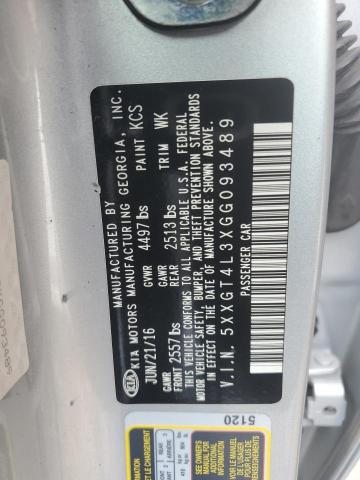 5XXGT4L3XGG093489 KIA Optima Lx