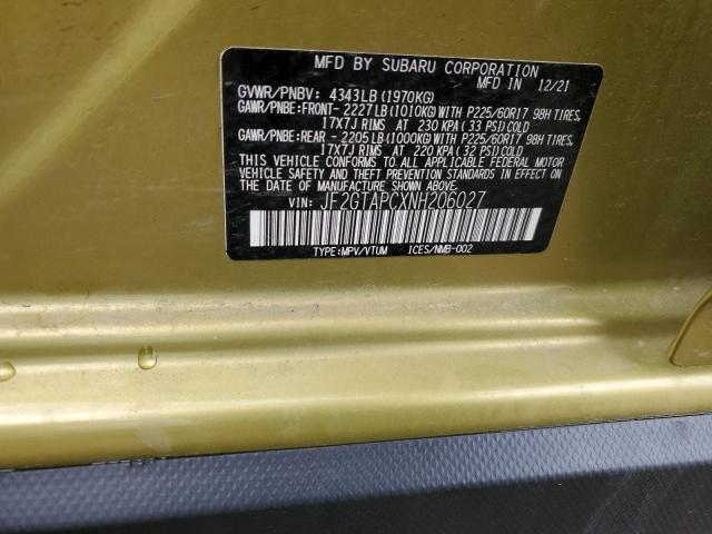 JF2GTAPCXNH206027 Subaru Crosstrek Premium
