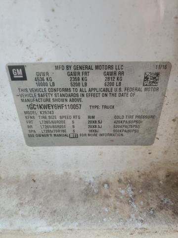 2017 CHEVROLET 2500 1GC1KWEY6HF110057