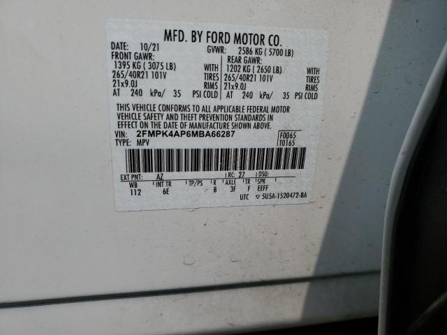 2FMPK4AP6MBA66287 2021 FORD EDGE, photo no. 13