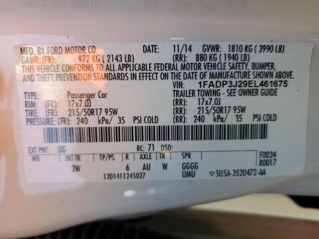 1FADP3J29EL461675 Ford Focus Titanium