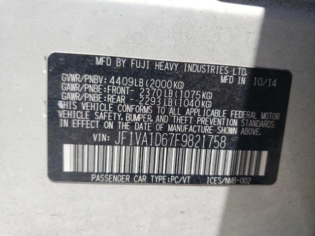JF1VA1D67F9821758 Subaru Wrx Premium