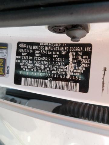 5XYKTDA64FG566482 KIA SORENTO LX