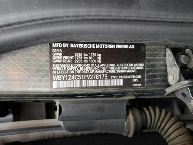 2015 BMW I3 REX - WBY1Z4C51FV278179