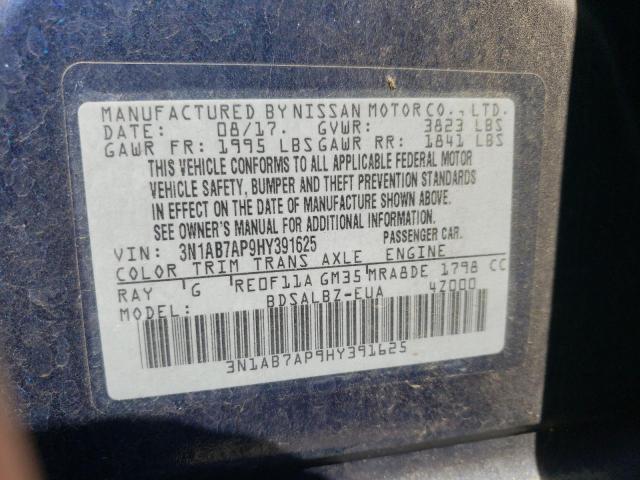 3N1AB7AP9HY391625 Nissan SENTRA S