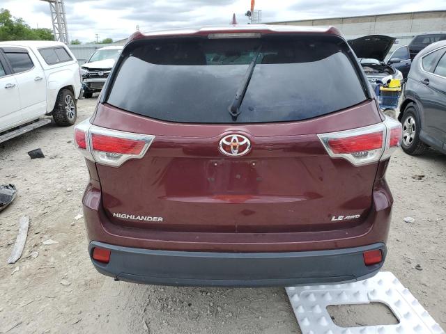 VIN 5TDBKRFH2ES049984 2014 Toyota Highlander, LE no.6