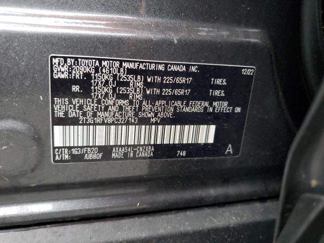2T3G1RFV8PC327143 Toyota RAV4 LE