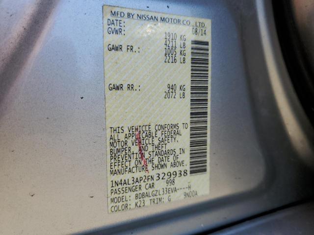 1N4AL3AP2FN329938 Nissan ALTIMA 2.5