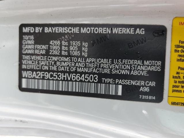 2017 BMW 230I - WBA2F9C53HV664503